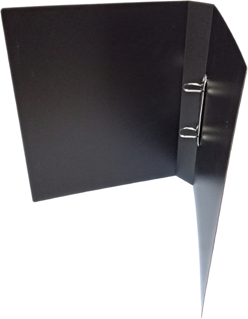 A4 Portrait Black Polypropylene Ring Binder, 1100 micron cover with 25mm 2 D ring 