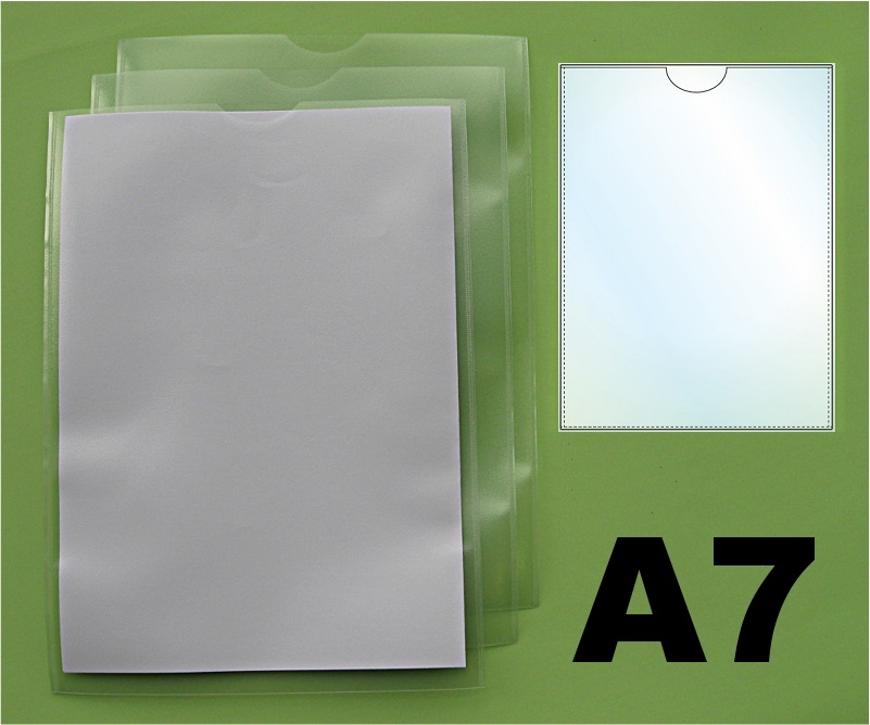 A7 Unpunched Pockets Job Card Holders in Polypropylene (Sample)