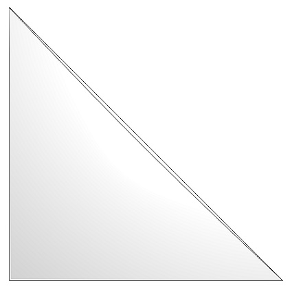 Self-Adhesive Triangle Corner Pocket 170x170mm, pack of 100
