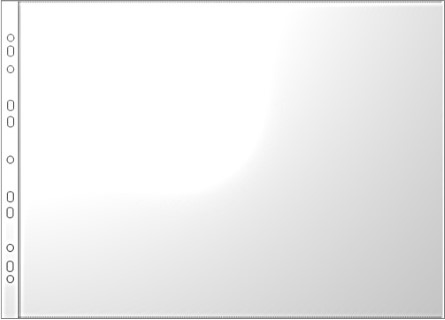 A3 Punched Landscape 90 micron glass clear polypropylene pocket, pack of 100