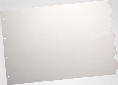 A3 Landscape Set of Five White Tabbed Card Dividers