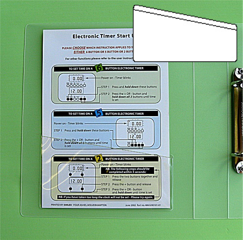 Angular file pockets (Self-Adhesive)