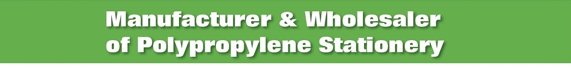  Premium manufacturer and wholesaler of polypropylene stationery