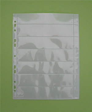 A4 Punched 35mm photo negative strip storage pocket (Sample)