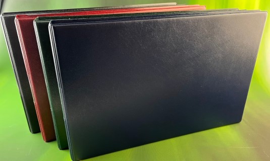 A3 Landscape Deluxe quality padded PVC Binder with 25mm 4 D ring 