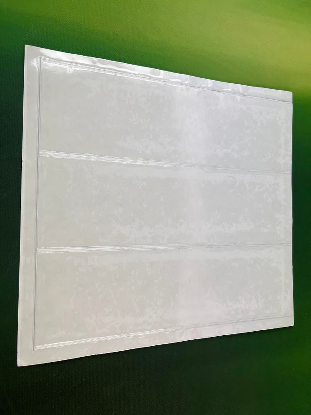 Self-Adhesive PVC pocket 60 x 200mm opens short edge