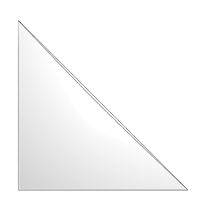 Self-adhesive Triangle Corner Pocket 100x100mm, pack of 100