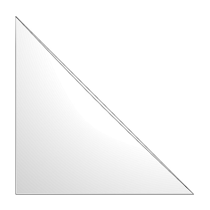 Self-Adhesive Triangle Corner Pocket 120x120mm, pack of 100