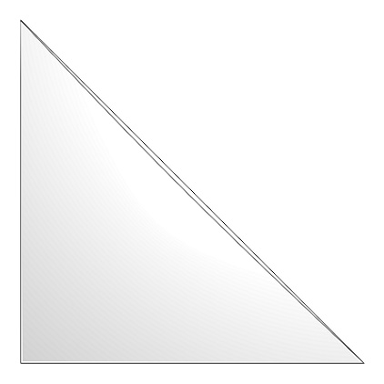 Self-adhesive Triangle Corner Pocket 140x140mm, pack of 100
