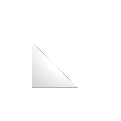 Self-adhesive Triangle Corner Pocket 32x32mm, pack of 1000