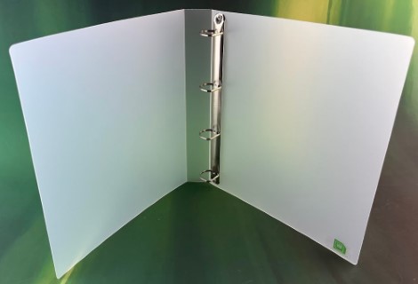 American Quarto Portrait Polypropylene Ring Binder with 25mm 4 D ring