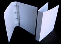 A4 Portrait White Polypropylene Ring Binder with 30mm 4 D ring  - view 1