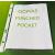 A5 Punched 80 microns glass clear polypropylene pocket, pack of 100. - view 2