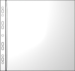 12 x 12 inch Scrapbook 120 micron glass clear polypropylene pocket, pack of 100