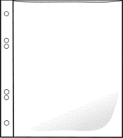 A5 Punched 80 microns glass clear polypropylene pocket (Sample)